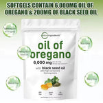 🔥 Enfoque potente / natural  “La mezcla más poderosa de la naturaleza: Aceites de Orégano + Semilla Negra”  60 Cápsulas